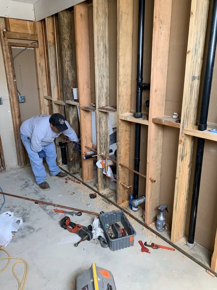 Commercial rough-in plumbing for Water Heater Replacement in Union City